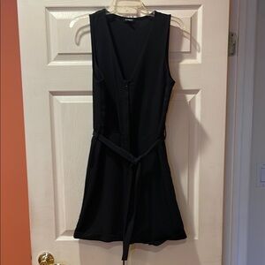 Elegant Black Sleeveless Romper